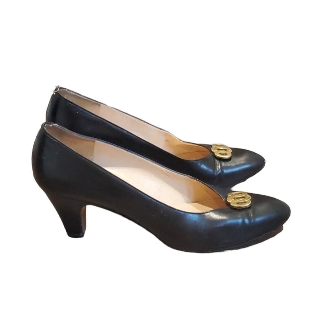 Salvatore Ferragamo Womens Y2K Vintage dress  heels shoes  sz 7.5